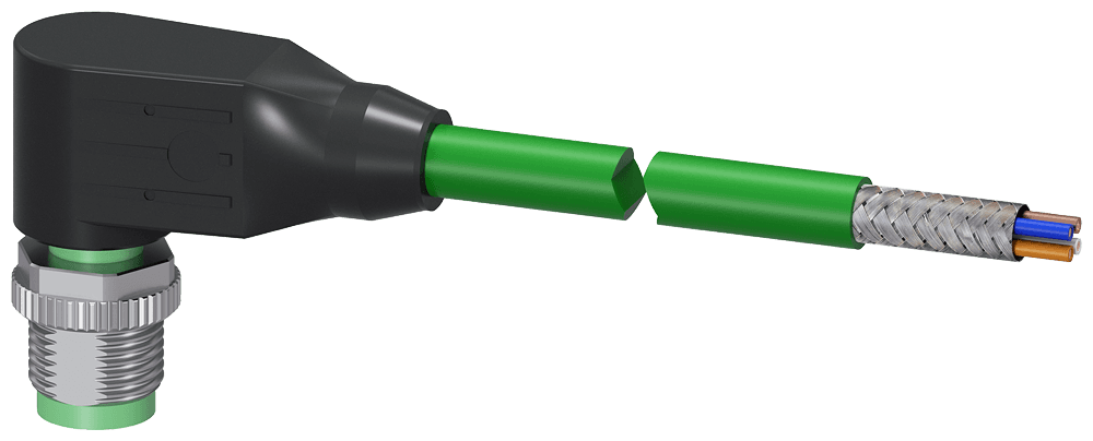 bus cable for PROFINET pre-assembled at one end 4-core by Siemens