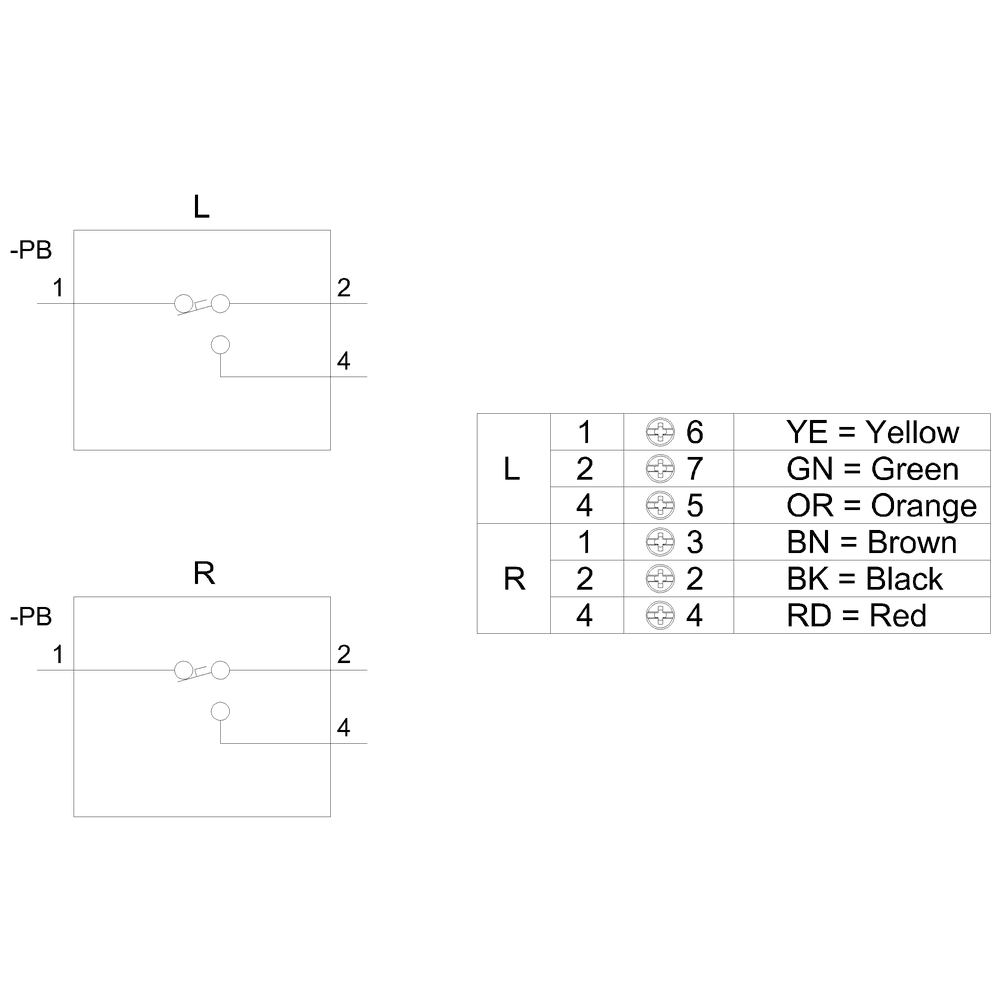 Pedal switch 2 change-over contacts 2-pedal - Image 3