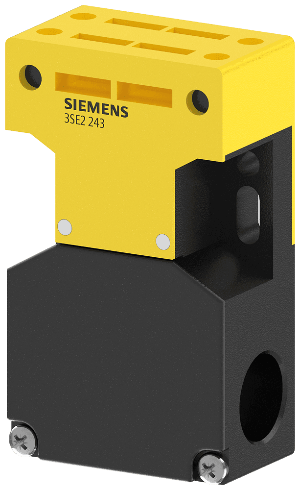 Safety position switch with separate actuator Molded-plastic enclosure lateral and face-end Slow-action contacts 1 NO+2 NC by Siemens