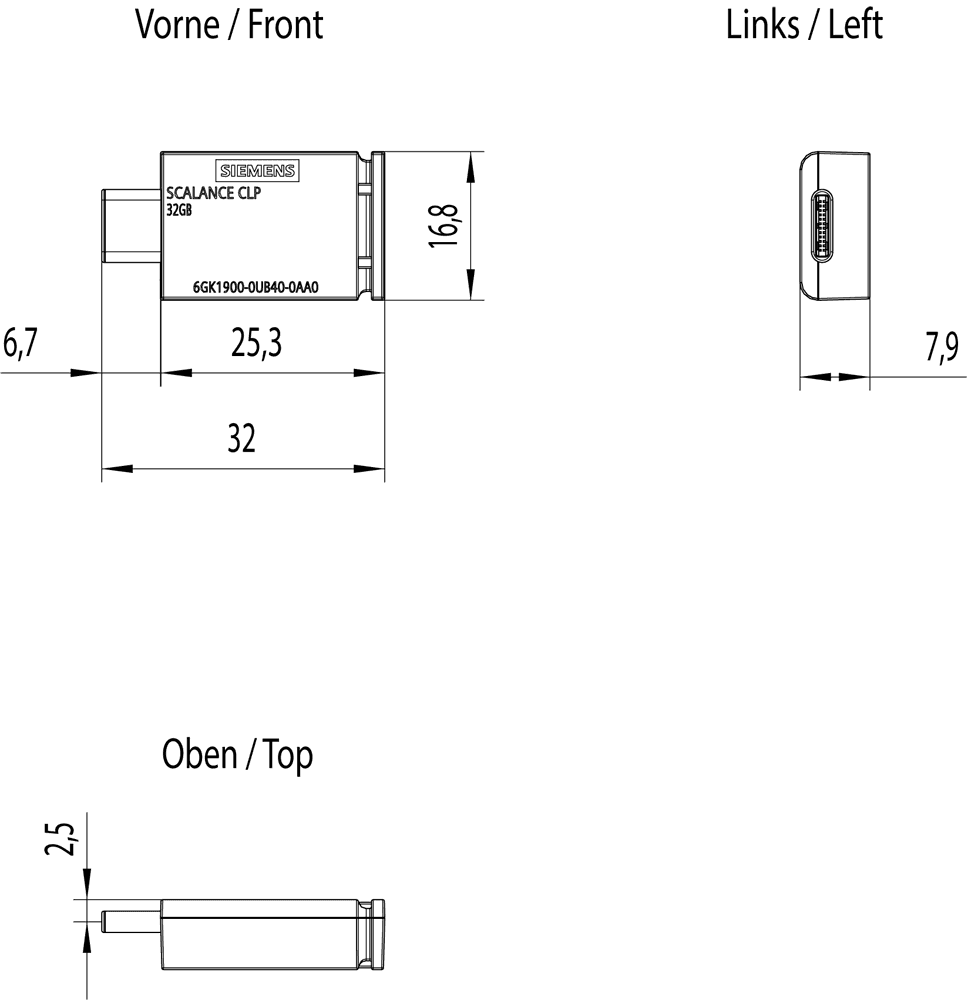 SCALANCE CLP 32 GB removable data storage medium for simple device replacement in case of failure - Image 2