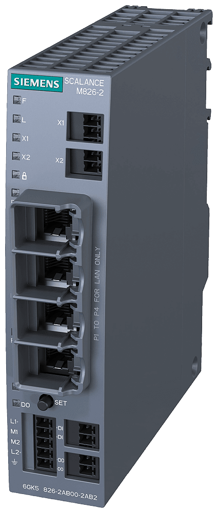 SCALANCE M826-2 SHDSL router; for the IP communication via 2-wire and 4-wire cables from Ethernet-based Programmable controllers; SHDSL topology: Point-to-point - Image 3