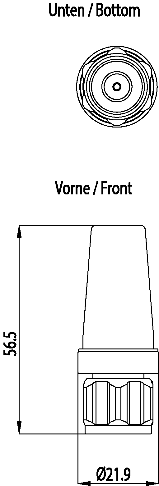 ANT795-4MX antenna with omnidirectional characteristic; with railway approval; incl. N-Connect male plug straight: 2/2.5 dBi; IP68/69K (-40-+85 °C) - Image 2