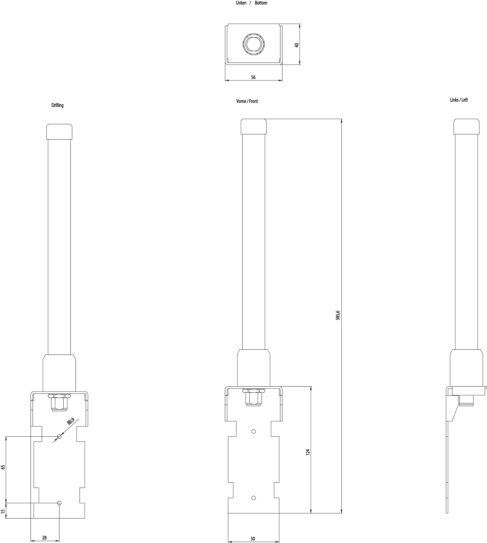 ANT792-6MN IWLAN antenna with omnidirectional characteristic incl. N-female plug: 6 dBi IP67 (-40-+70 °C); 2.4 GHz; Wi-Fi compliance and national approvals to be observed; mounting on wall or mast - Image 2