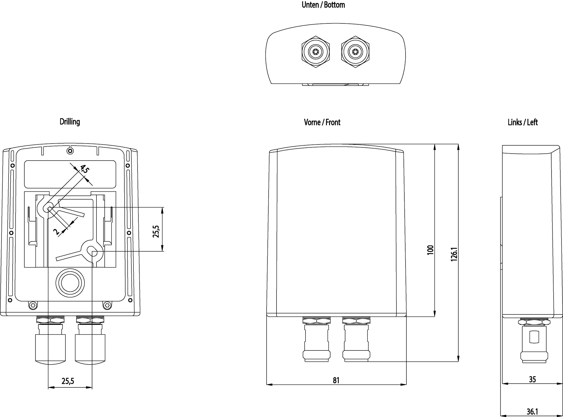 ANT793-6DG IWLAN antenna Dual-slant antenna with weak directional effect incl. 2x N-female connectors: 9 dBi; IP66/67 (-40-+80 °C) - Image 2