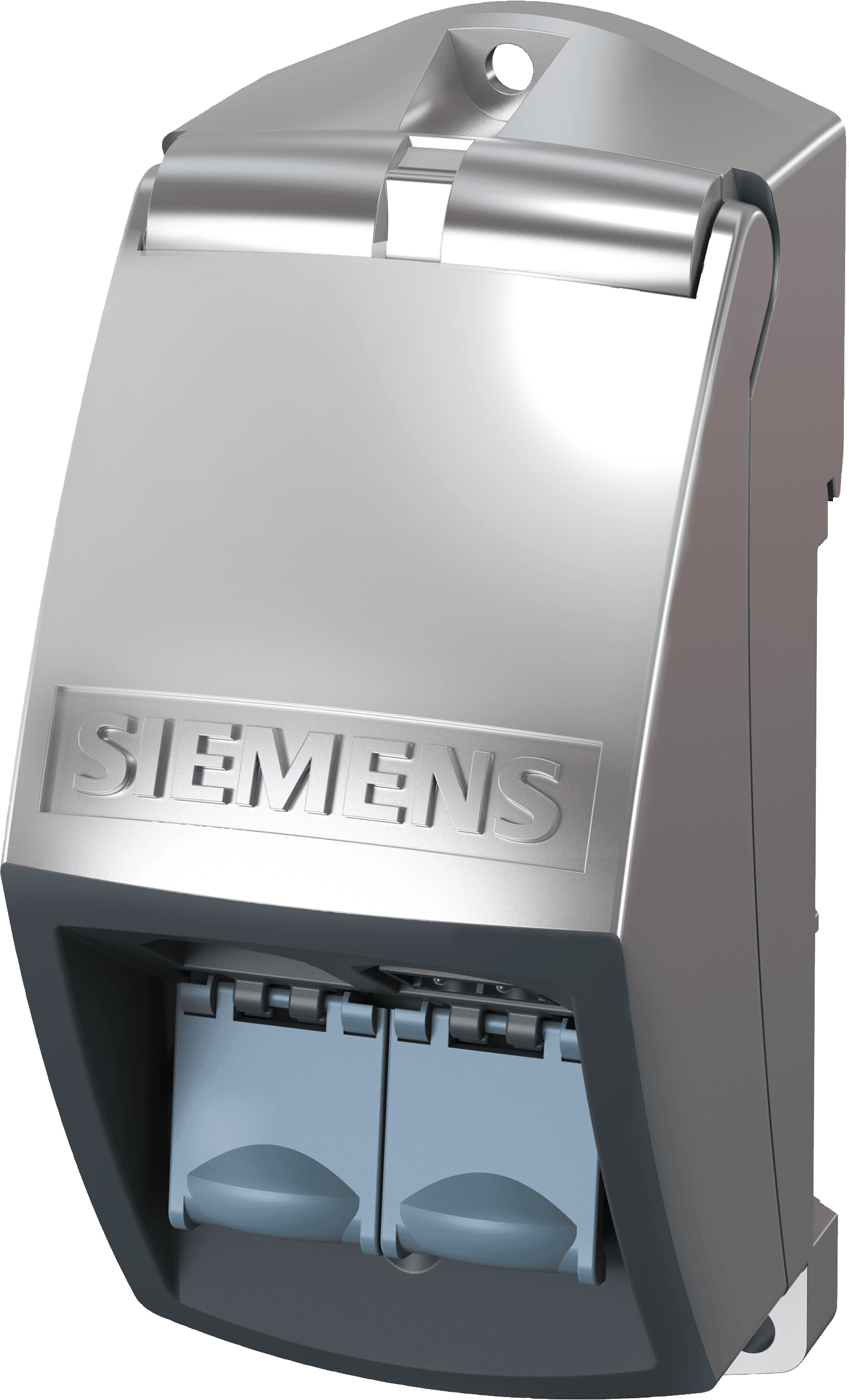 IE FC RJ45 modular outlet Base module with power insert Interchangeable insert for 1 x 24 V DC and 1 x 100 Mbit/s interface. - Image 3