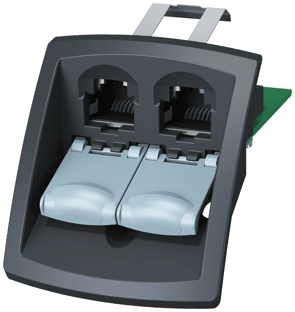 Industrial Ethernet Insert 2FE for modular outlet base module by Siemens