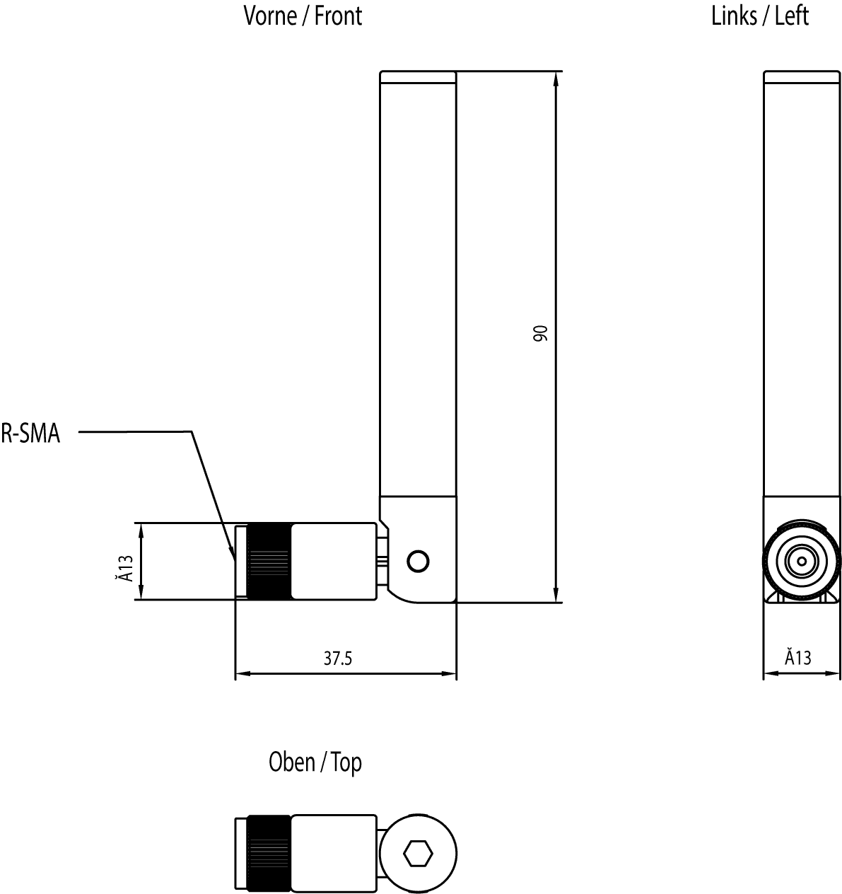 ANT795-4MB IWLAN antenna with omnidirectional Characteristic - Image 2