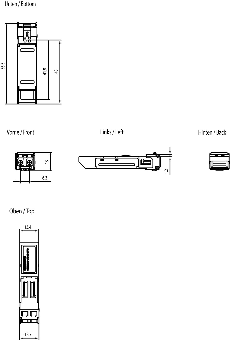 SCALANCE X accessory; Plug-in transceiver SFP991-1 with Conformal Coating; 1x 100 Mbit/s LC port - Image 2