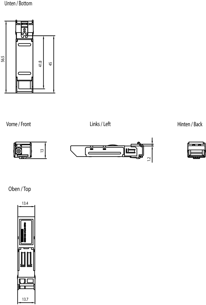 SCALANCE X accessory; Plug-in transceiver SFP992-1BXMT; 1x 1000 Mbit/s LC port - Image 2