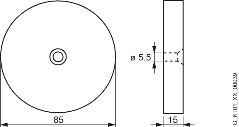 transponder MDS D139 for RF200/RF300 ISO/MOBY D heat-resistant up to +220 °C ISO 15693 chip type - Image 2