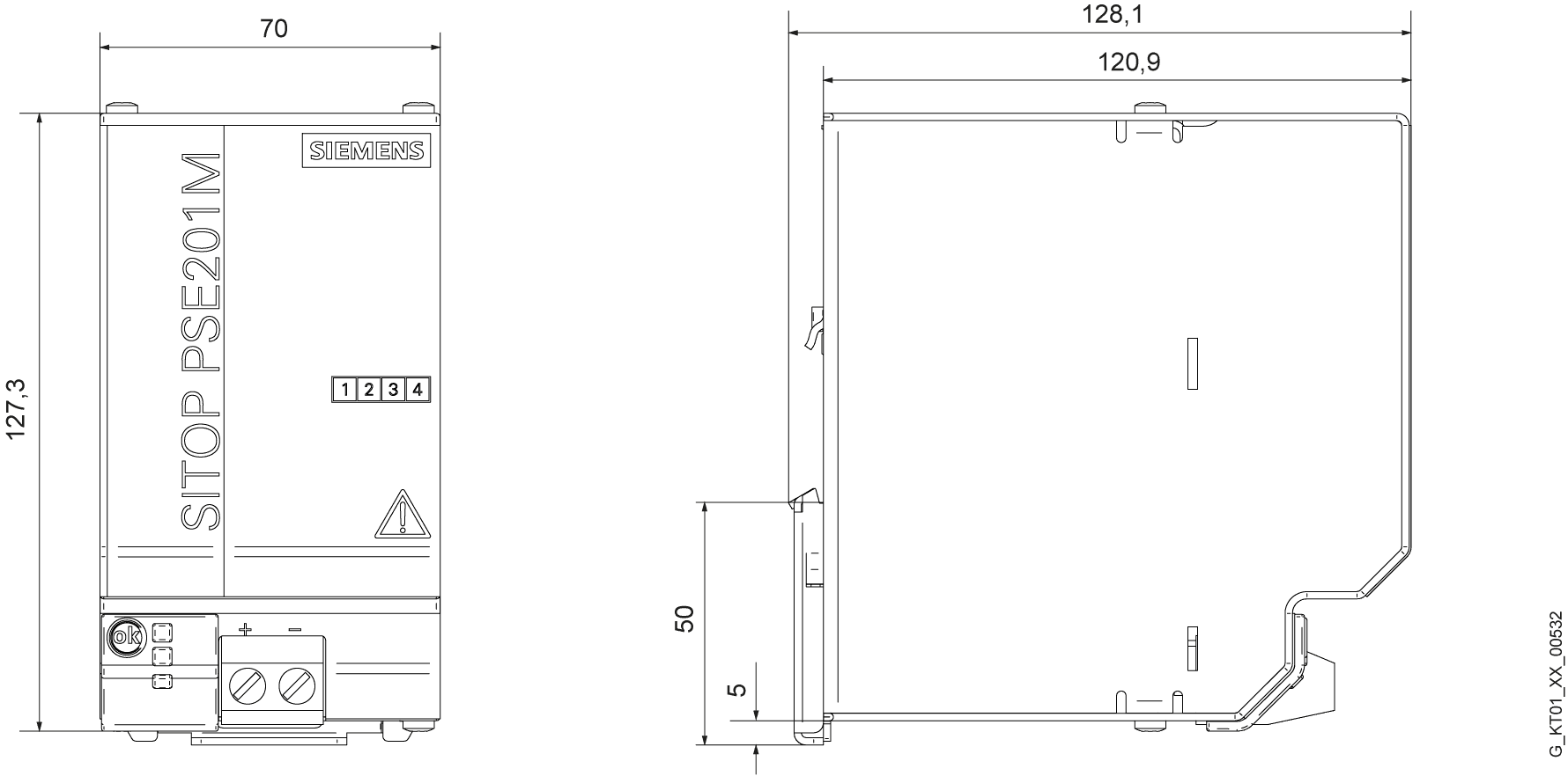 SITOP PSE201U buffer module buffer time 100 ms to 10 s depending on load current - Image 2