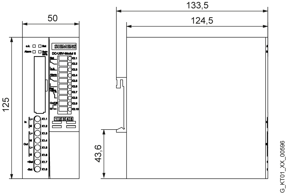 SITOP DC UPS module 24 V/15 A uninterruptible power supply without interface input: 24 V DC/16 A output: 24 V DC/15 A - Image 2