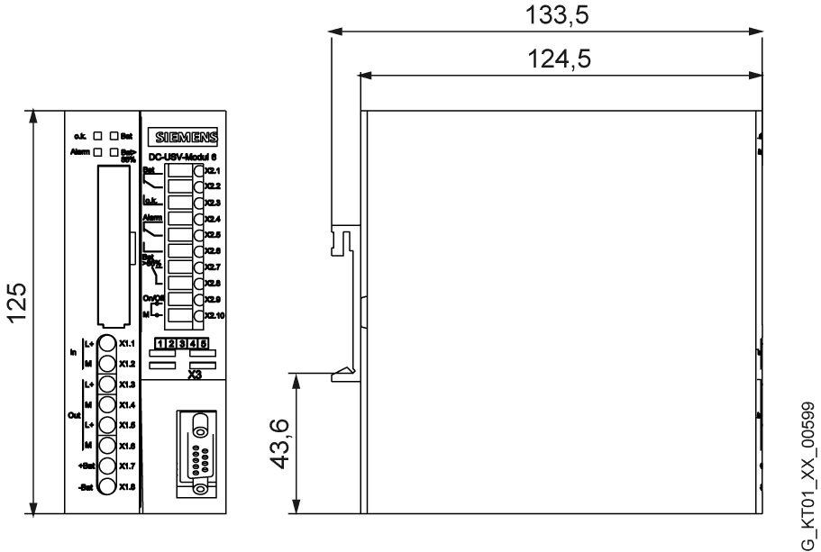 SITOP DC UPS module 24 V/15 A uninterruptible power supply with serial interface input: 24 V DC/16 A output: 24 V DC/15 A - Image 2