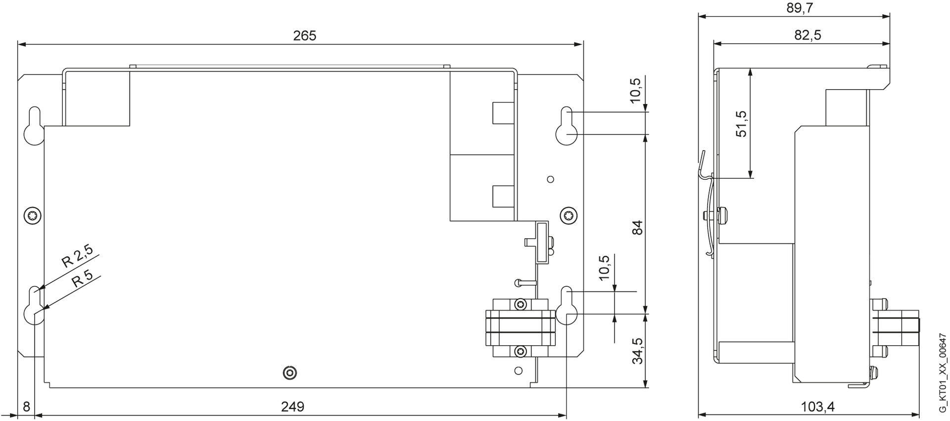 SITOP pure lead-acid battery module 24 V/2.5 Ah with maintenance-free sealed lead-acid batteries for SITOP DC UPS module 6 A and 15 A - Image 2