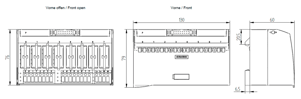Connection module TPRI with relay 110 V AC - Image 2