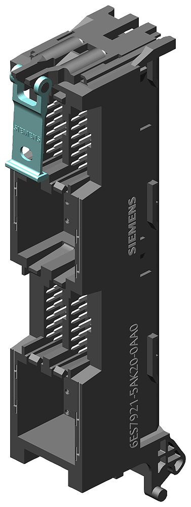 Front connector module with 4x16 pole IDC connector for analog 40 pole I/O modules of the S7-1500 Potential supply over Infeed element - Image 3