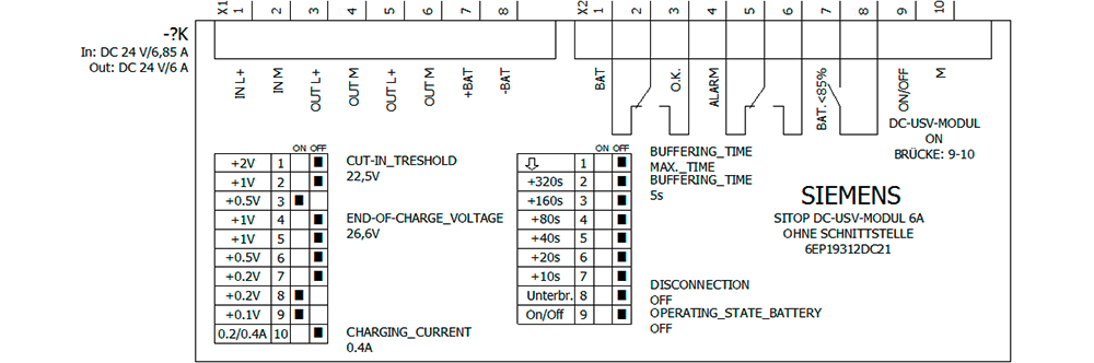 SITOP DC UPS module 24 V/6 A uninterruptible power supply without interface input: 24 V DC/6.85 A output: 24 V DC/6 A - Image 4