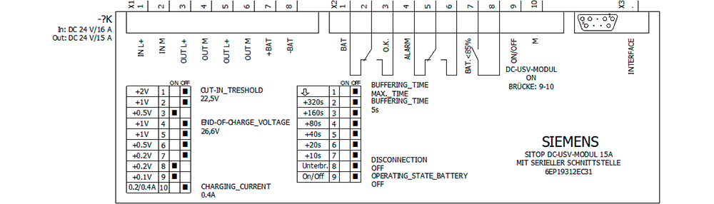 SITOP DC UPS module 24 V/15 A uninterruptible power supply with serial interface input: 24 V DC/16 A output: 24 V DC/15 A - Image 4