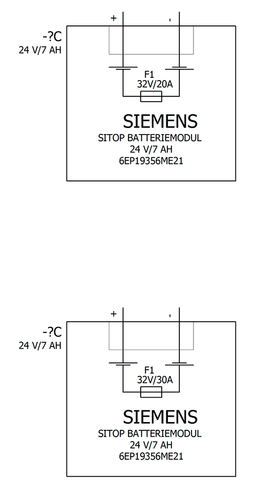 SITOP battery module 24 V/7 Ah with maintenance free sealed lead-acid batteries for SITOP DC UPS module 6 A - Image 4