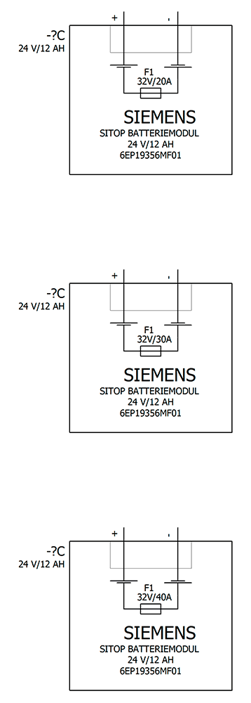 SITOP battery module 24 V/12 Ah with maintenance free sealed lead-acid batteries for SITOP DC UPS module 6 A - Image 4