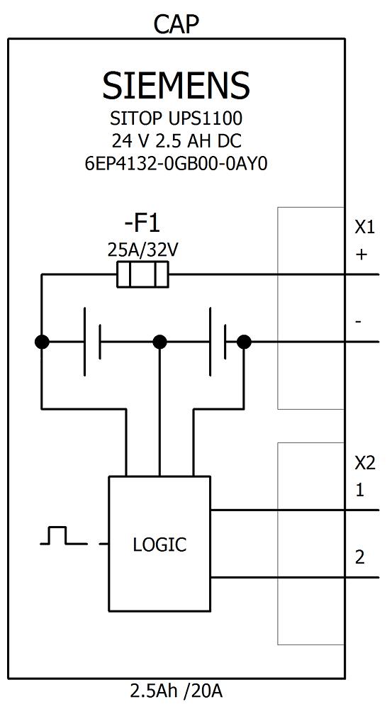 SITOP UPS1100 battery module with maintenance- free sealed pure lead-acid for SITOP DC UPS modules 24 V DC 2.5 Ah - Image 4