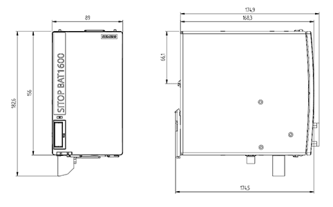 SITOP BAT1600 24 V DC 3.2 Ah Pb battery module with maintenance- fee closed lead-acid battery for SITOP UPS1600 - Image 2
