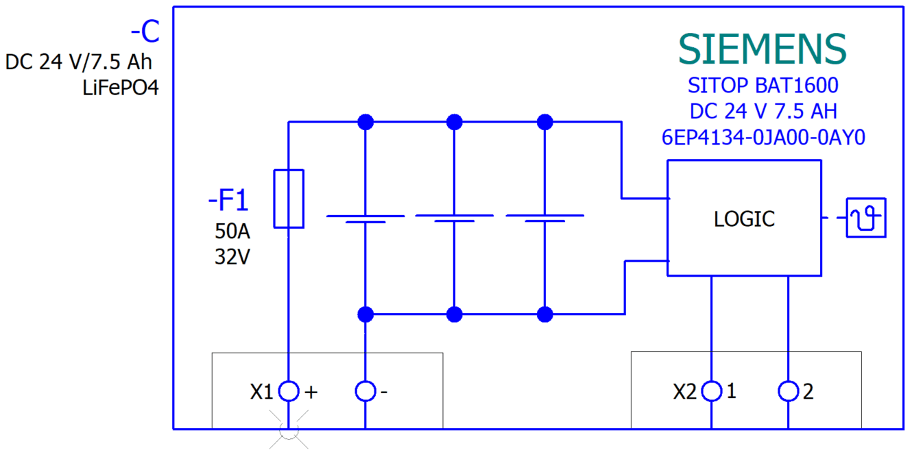 SITOP BAT1600 24 V DC 7.5 Ah LiFePO4 lithium battery for SITOP UPS1600 - - not for air freight - - - Image 4
