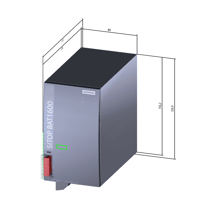 SITOP BAT1600 EX 24 V DC 3.2 Ah Pb battery module with maintenance- free closed lead-acid battery for SITOP UPS1600 - Image 3
