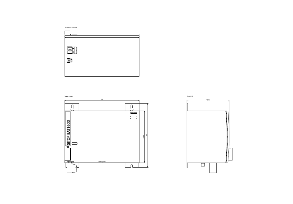 SITOP BAT1600 EX 24 V DC 12 Ah Pb battery module with maintenance- free closed lead-acid battery for SITOP UPS1600 - Image 2