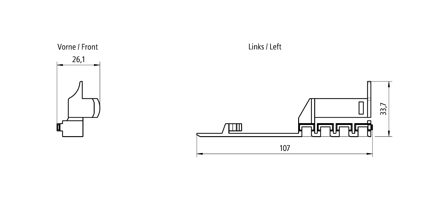 SITOP holding clip 19" rack for SITOP PSU6200 1AC 3.7/5/7 A - Image 3