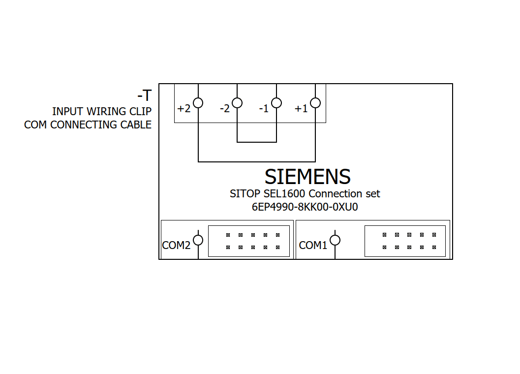 SITOP SEL1600 connection set for SEL1600 system content: COM connecting cable and input wiring clip - Image 5