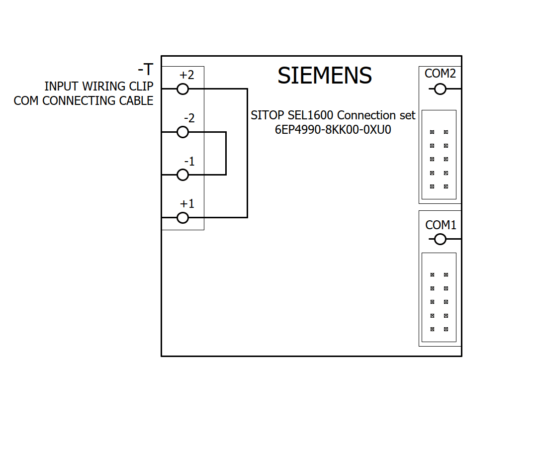 SITOP SEL1600 connection set for SEL1600 system content: COM connecting cable and input wiring clip - Image 4