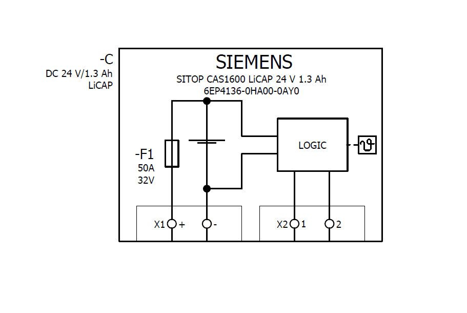 SITOP CAS1600 1.3 Ah 24 V DC 1.3 Ah LiCAP capacitor module with maintenance- free sealed supercapacitors for SITOP UPS1600 - Image 5