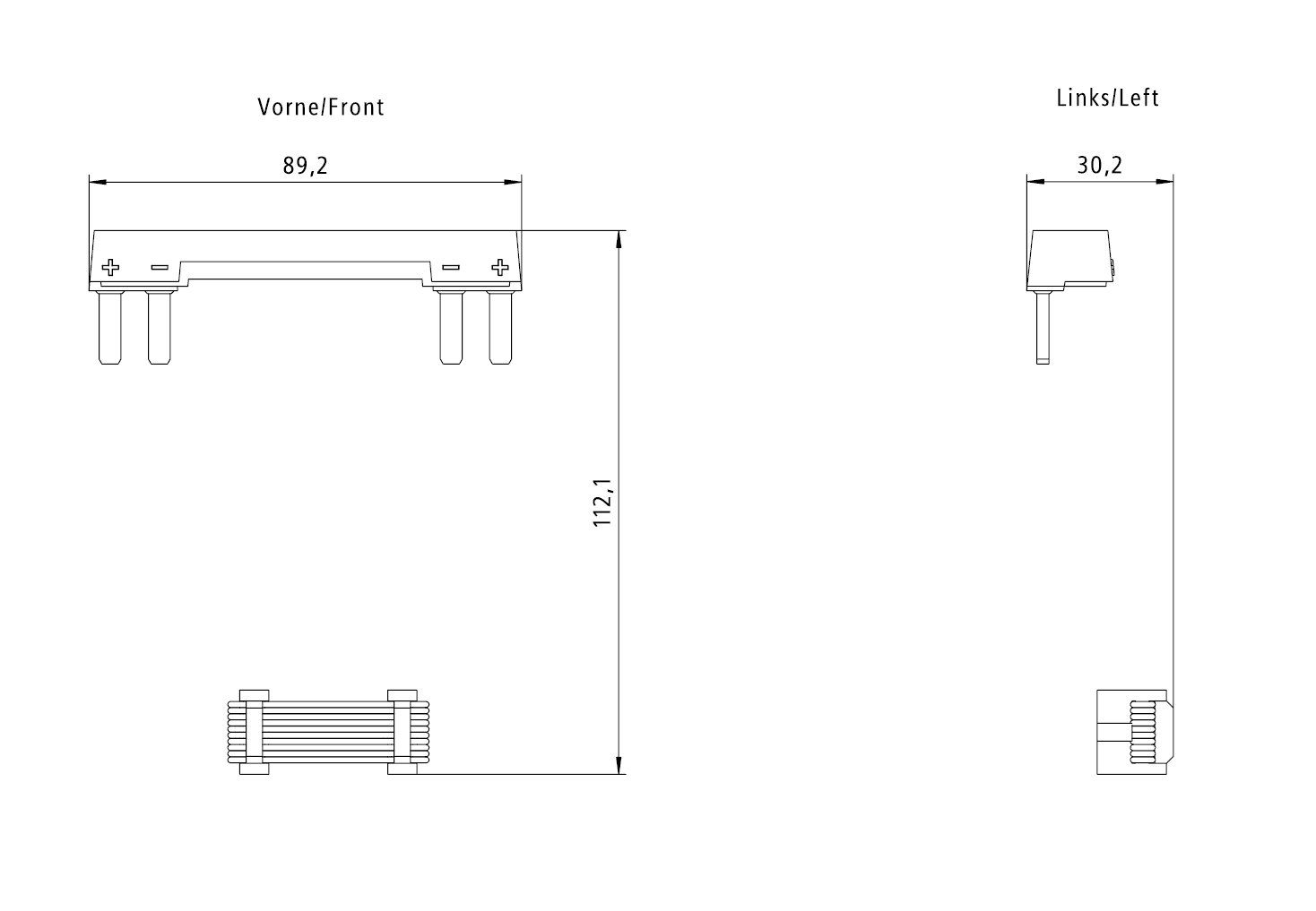 SITOP SEL1600 connection set for connection to PSU8400 40 A content: COM connecting cable and input wiring clip - Image 2