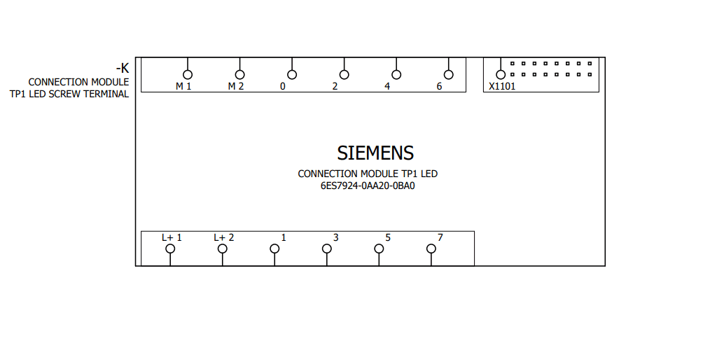Connection module TP1 8 channels u. 2x2 terminals f. Potential supply Type: Screw terminal with LED - Image 5