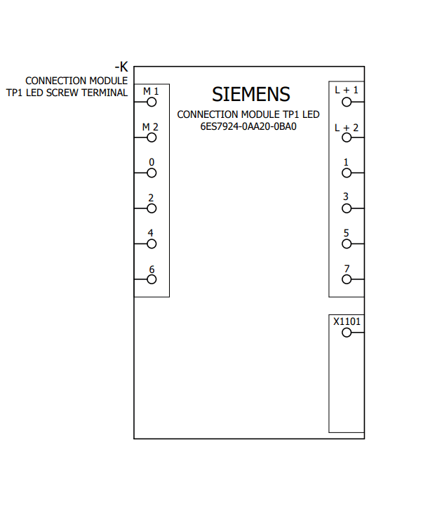 Connection module TP1 8 channels u. 2x2 terminals f. Potential supply Type: Screw terminal with LED - Image 4