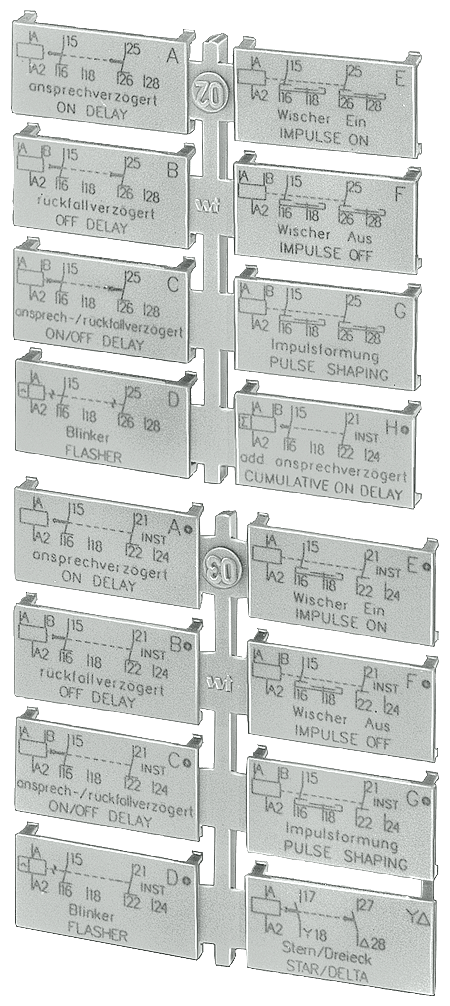Sealable cover for devices with 1 or 2 change-over contacts for protection against unauthorized configuring by Siemens