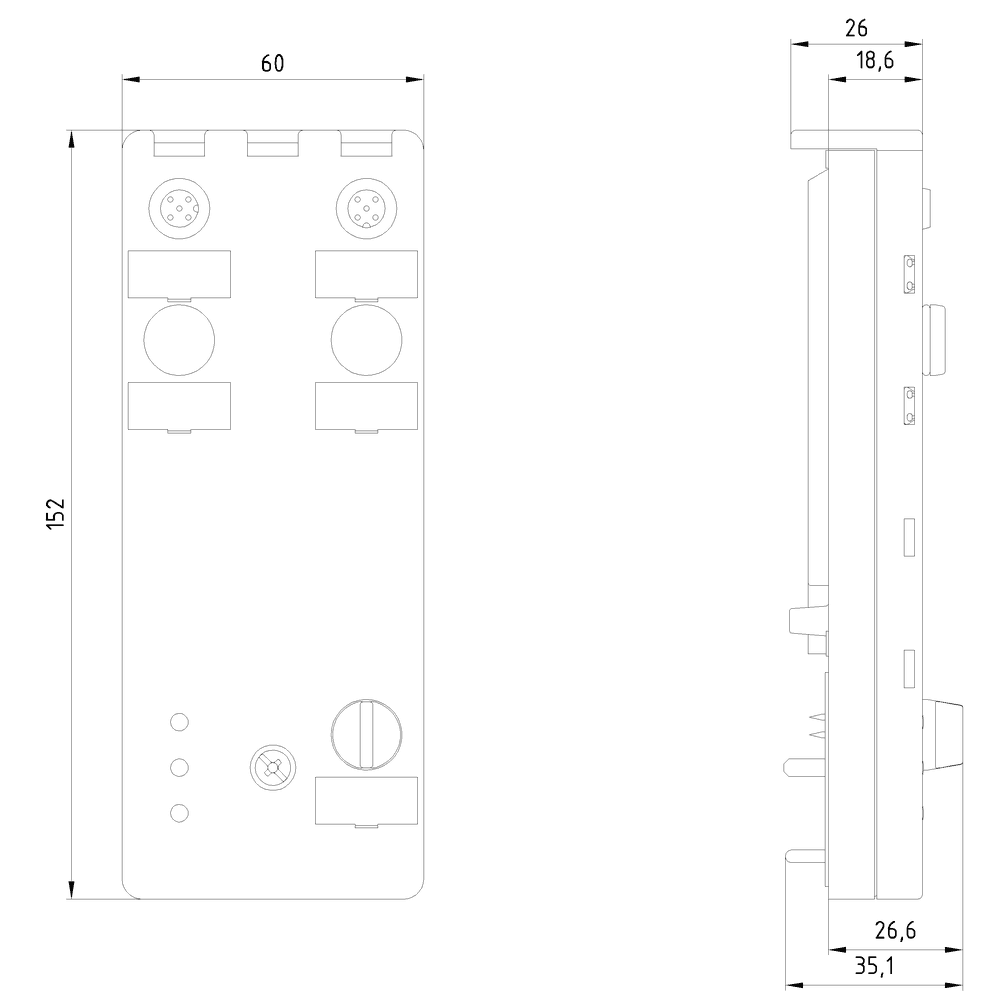 AS-i compact module K60 analog 2 AQ - Image 3