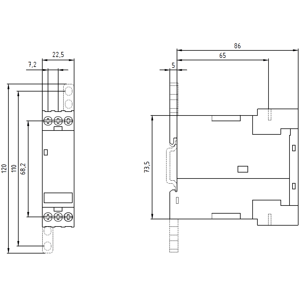 !!! product phase-out !!! the preferred successor is 3UG5511-1AR20 phase sequence monitoring 3 x 160...260 V - Image 2