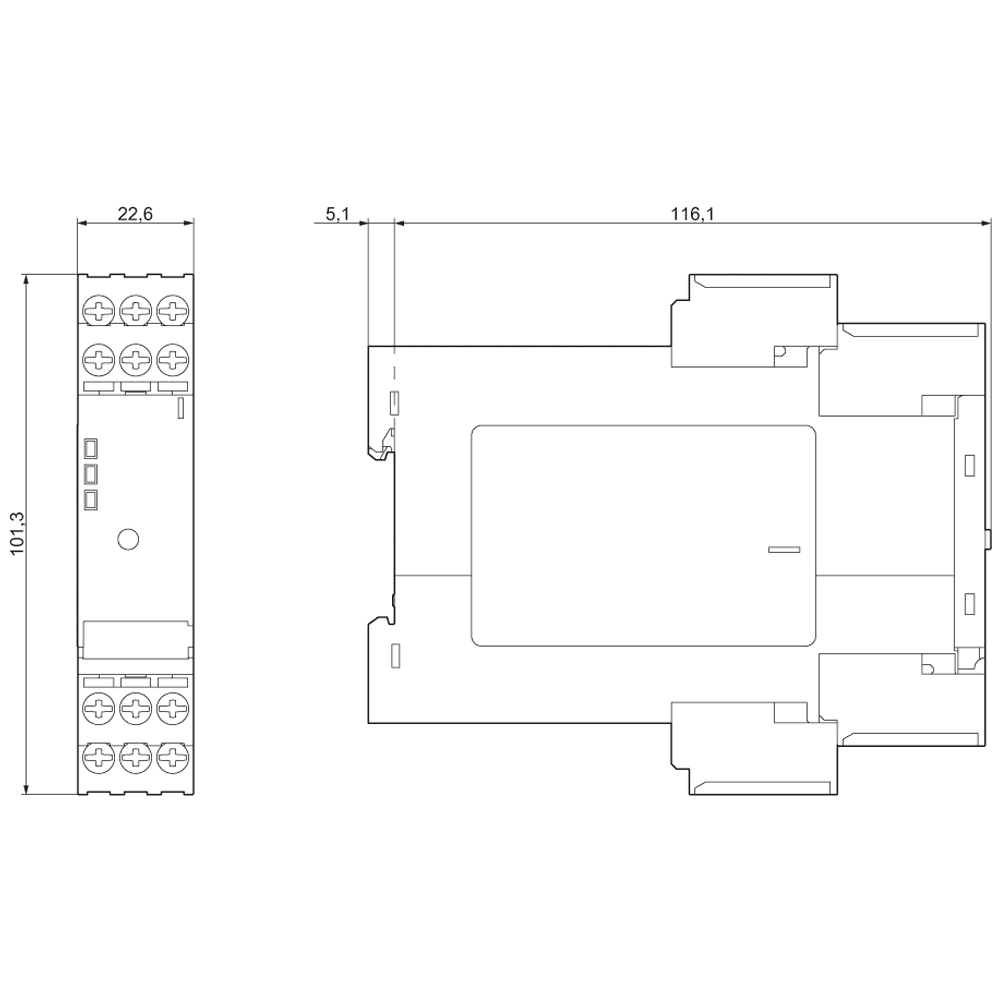 AS-i data decoupler 1 x 4 A Screw terminals - Image 2
