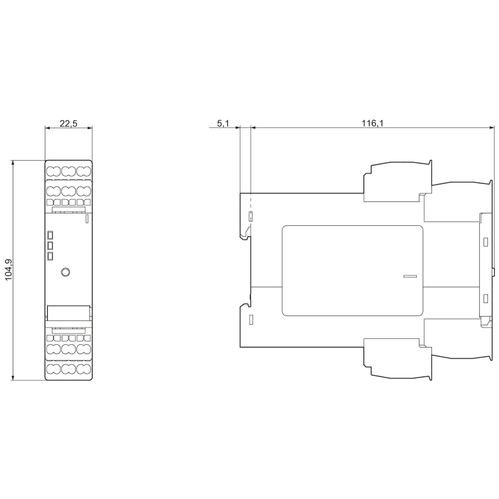 AS-i data decoupler 2 x 4 A Spring-type terminals - Image 2