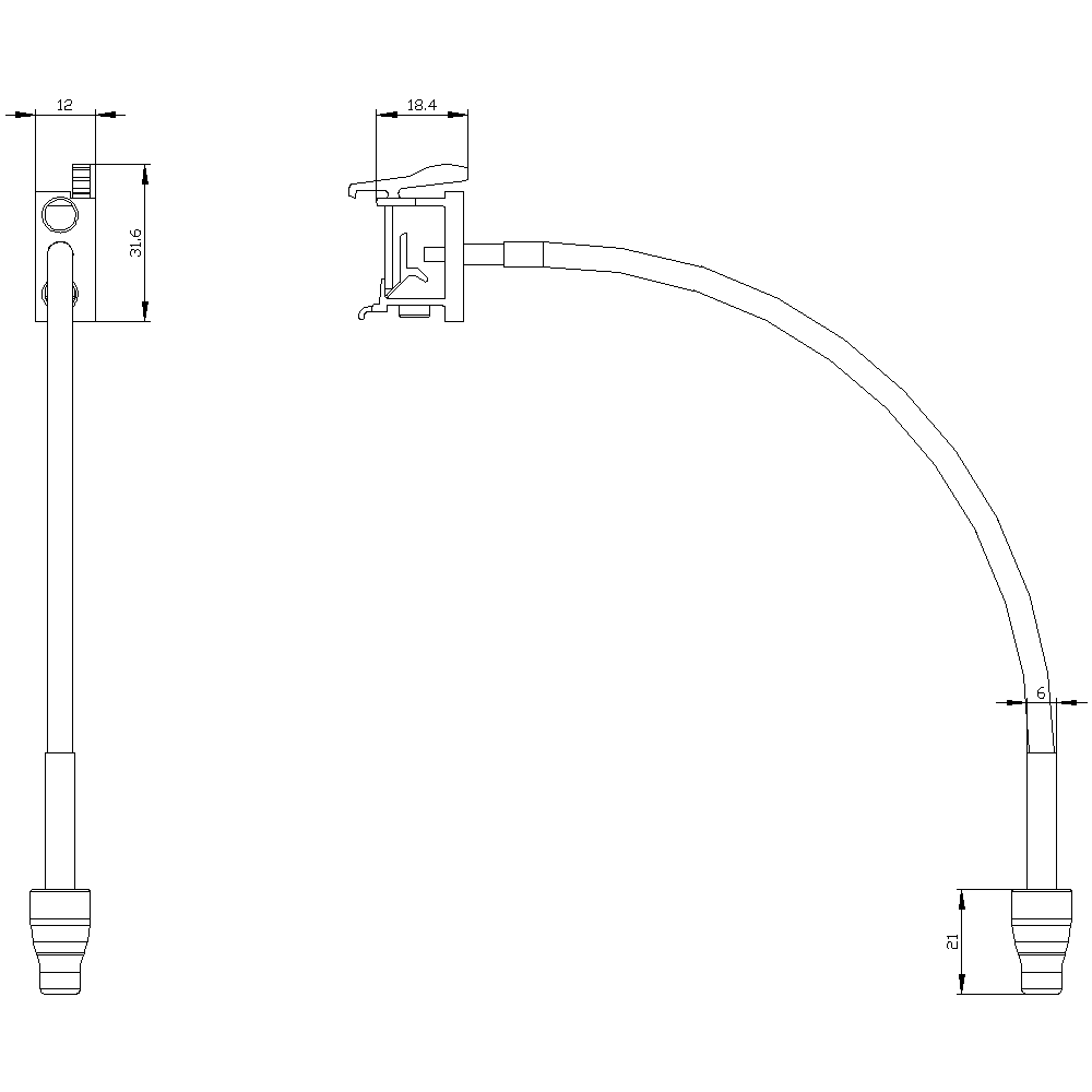 Cable release for reset 0.6 m for 3RB30/3RB31 Size S00...S3 for 3RB20/3RB21 Size S6...S12 - Image 2