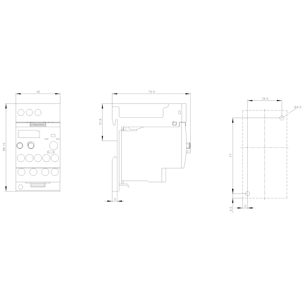 Overload relay 0.18...0.25 A Thermal For motor protection Size S00 - Image 3