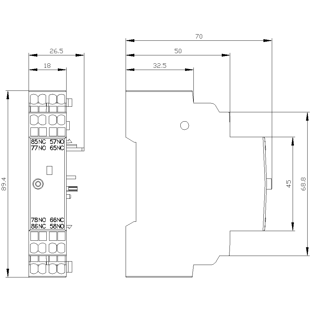 signaling switch for circuit breaker 3RV2 with spring-type terminal - Image 2