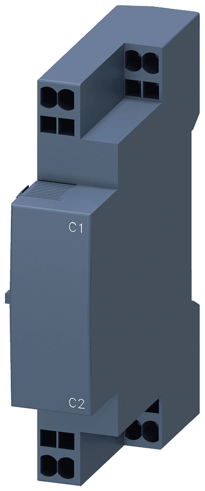 Undervoltage release 400 V AC/50 Hz with leading auxiliary contact 2 NO with spring-type terminal for circuit breaker 3RV2 by Siemens