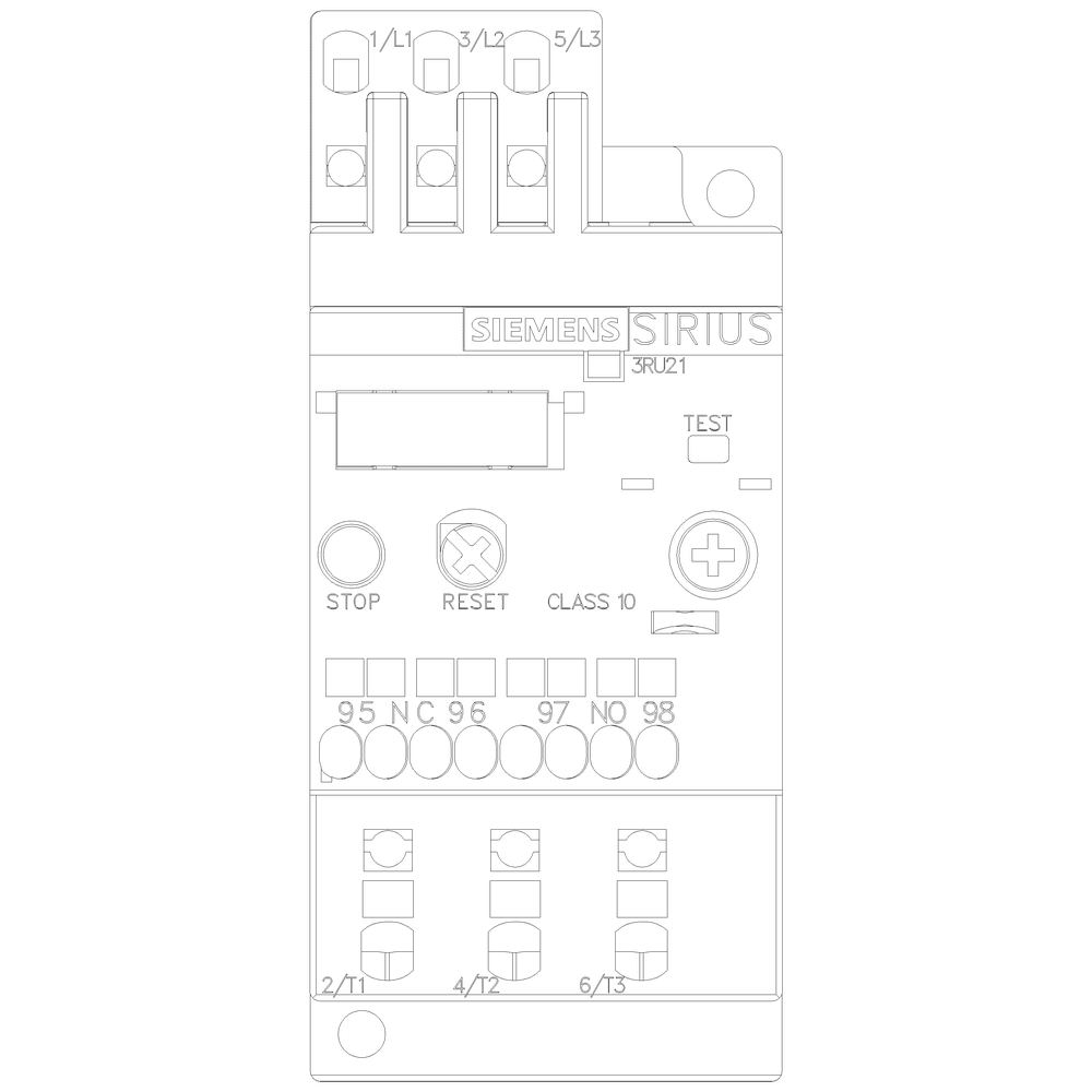 overload relay 0.18...0.25 A thermal for motor protection frame size S00 - Image 2