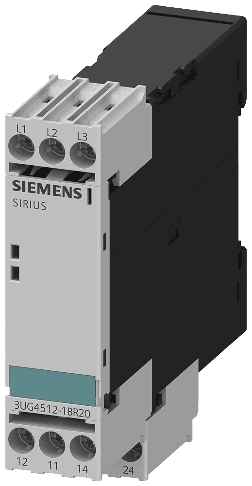 !!! product phase-out !!! the preferred successor is 3UG5512-1BR20 phase failure and sequence monitoring 3 x 160...690 V analog monitoring relay phase failure and sequence monitoring 3 x 160...690 V 50...60 Hz AC 2 changeover contacts screw terminal by Siemens