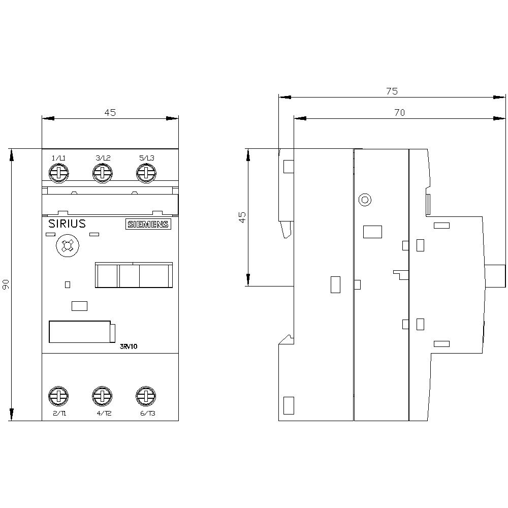 Circuit breaker size S00 for motor protection - Image 2