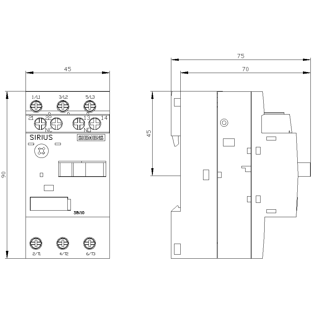 Circuit breaker size S00 for motor protection - Image 2