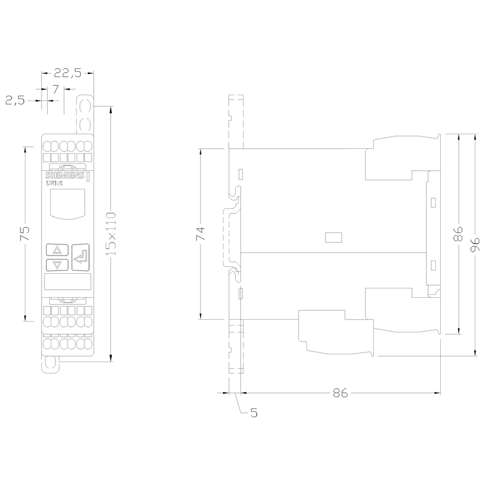 !!! product phase-out !!! the preferred successor is 3UG5642-2CW30 digital monitoring relay voltage monitoring - Image 2